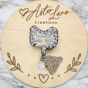 Intestines Badge Reel, Poop Badge Reel, Stomach Badge Reel, Cute Badge Reel, Glitter Badge Reel, Practical Gift, GI Badge Reel, GI Gift
