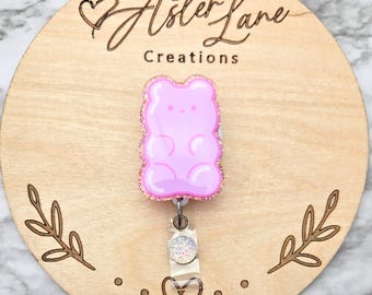 Gummy Bear Badge Reel, Food Badge Reel, Cute Badge Reel, Badge Reel, Cute Gummy , 90s Gift, Summer Badge Reel, Food Gift, Trendy Badge Reel