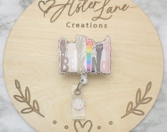 Be Kind Badge Reel, Positive Badge Reel, Uplifting Quote, Cute Quote Gift, Kindness Badge Reel, Wellness Gift, ID Holder, Badge Reel