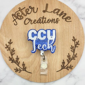 CCU Tech Badge Reel, CCU Tech Gift, Critical Care Unit Badge Reel, Medical Badge Reel, Cute Badge Reel, Nurse Gift, Co Worker Gift, ID Tag