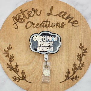 Black Cloud Badge Reel, Funny Badge Reel, Certified Black Cloud, Glitter Badge Reel, Badge Reel, Gift for Nurse, Sarcastic Gift, Funny Gift