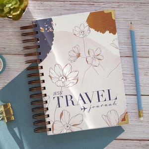 Personalisiertes Reisejournal Reisetagebuch Notebook Bucket List Reisegeschenk Custom Journal Reiseplaner