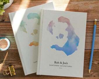 Santorini Reisetagebuch, Reisetagebuch, Notizbuch, Reiseplaner Bucket List, Santorini, Griechenland