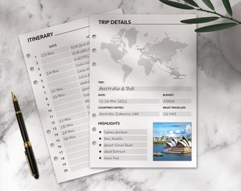 Ultimate Travel Journal Insert Pack Bundle