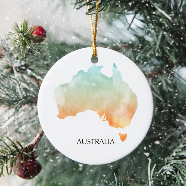 Australia Personalised Christmas Tree Ornament Christmas Decoration Gift Present Xmas Bauble Festive Decor Holiday Custom