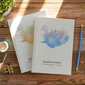 Island Reisejournal Personalisiertes Notizbuch Reisekarte Tagebuch Reiseplaner Bucket List Buch