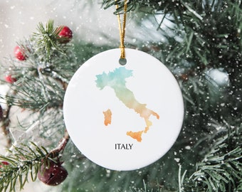 Ornamento personalizzato per l'albero di Natale in Italia Decorazione natalizia Regalo presente Pallina di Natale Decorazioni festive Personalizzato per le vacanze