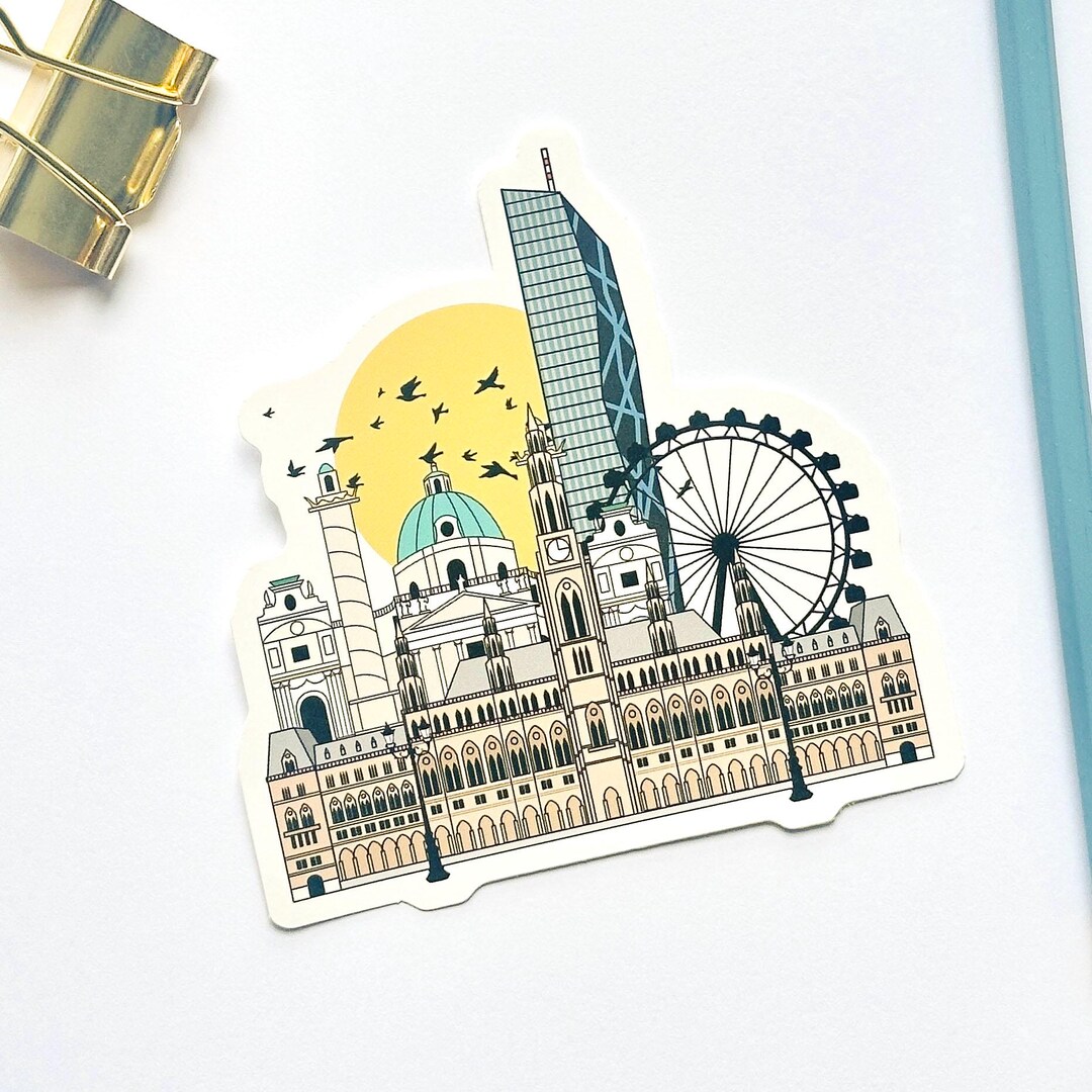 Sticker Wienna Vienna Die Cut Sticker Travel Journal Travel Sticker Planner Sticker ...