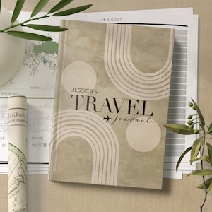 Personalised Travel Journal U Travel Diary Notebook Bucket List World Travel Gift Custom Journal Couple Gift Travel Map