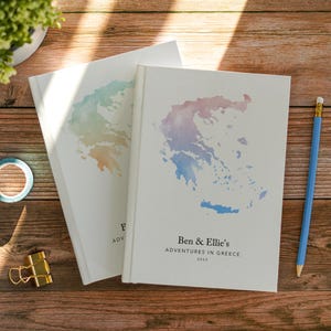 Griechenland Reisejournal Personalisierte Tagebuch Reise Karte Notizbuch Reiseplaner Bucket List Cruise Notes