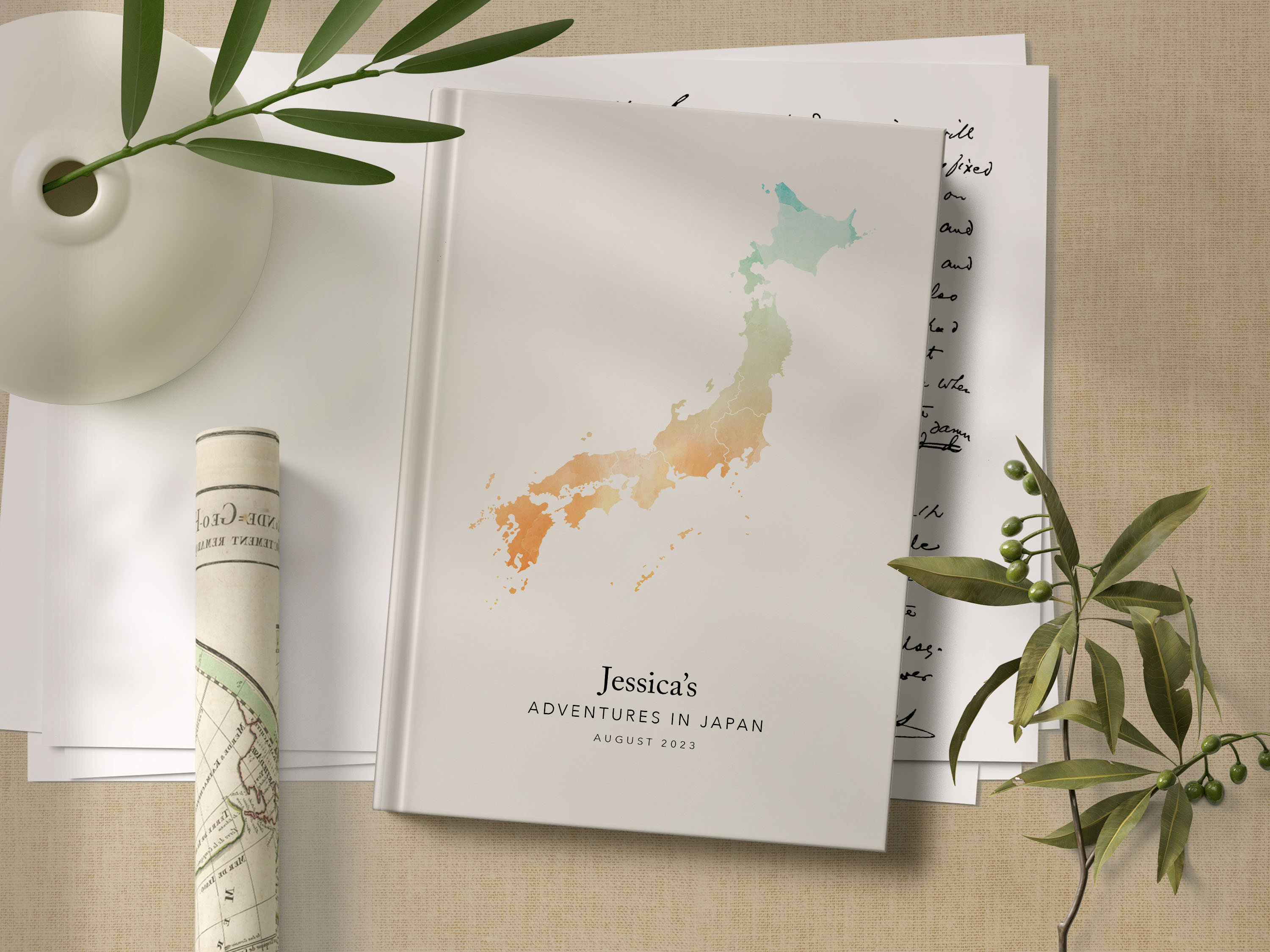 Agenda a6 2024 / japonais - cerisier sur gris / 10x15cm - Un grand