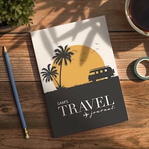 Personalisiertes Reisejournal Reisetagebuch Notebook Bucket List Reisegeschenk Custom Journal Reiseplaner