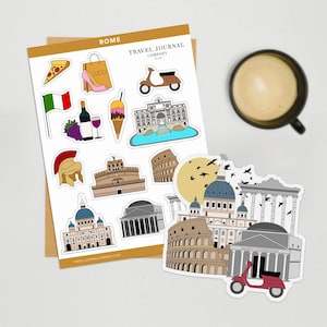 Rom Sticker Bogen Die Cut Sticker Journal Sticker Planer Sticker Scrapbook Sticker Italien Sticker