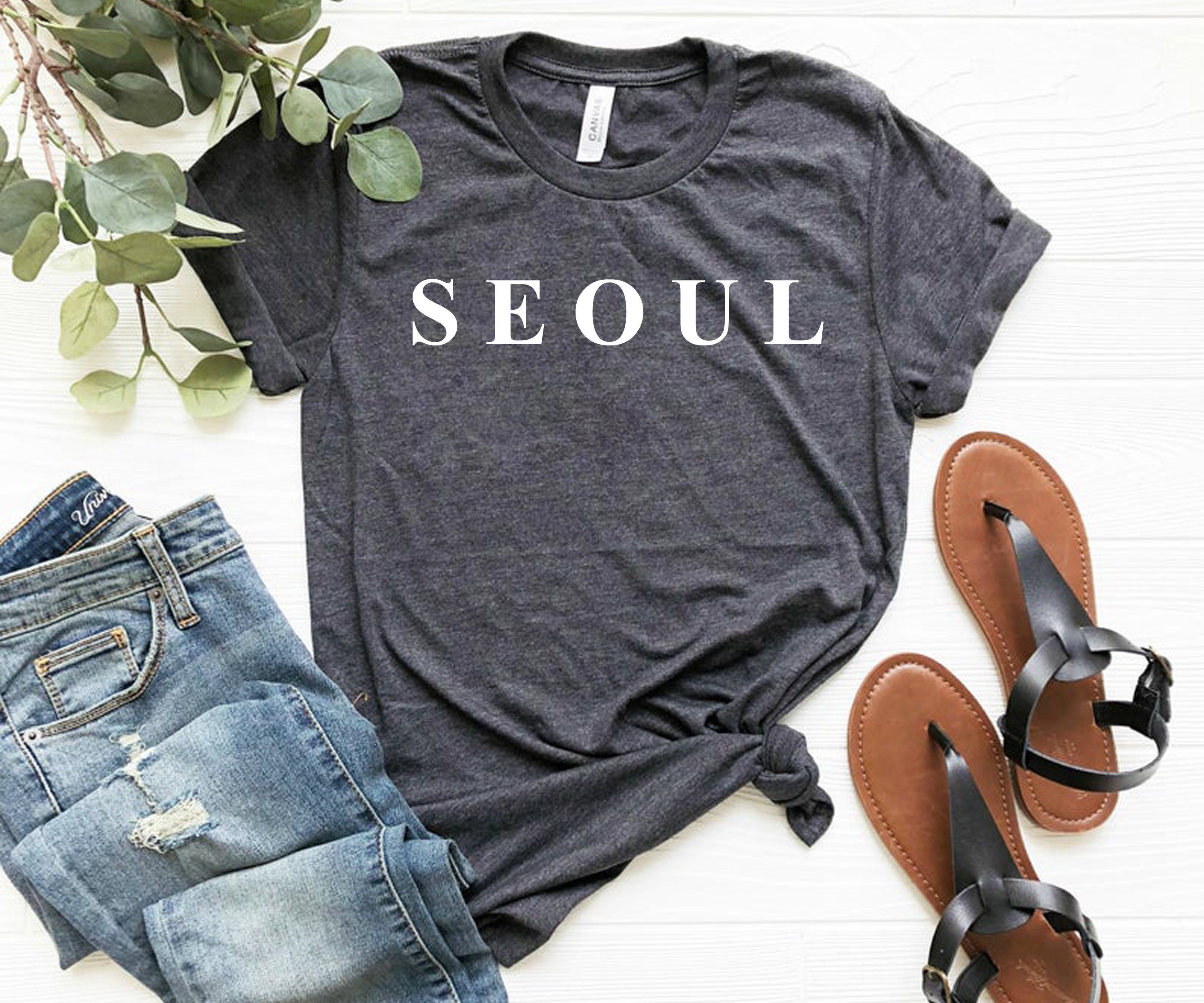 Korean Shirt Seoul Korean Fashion Korean tshirt Kpop Etsy