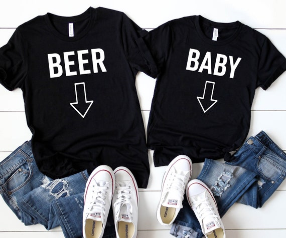 funny pregnancy announcement shirts for couples