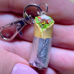 Polymer Clay Burrito Earrings/keychain