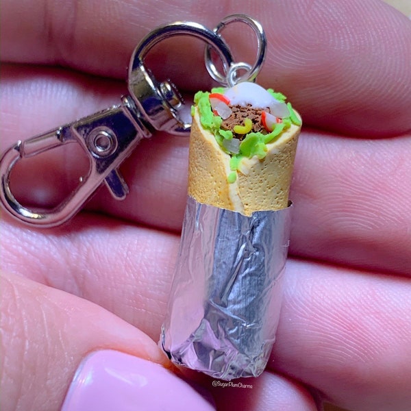 Polymer Clay Burrito Earrings/keychain