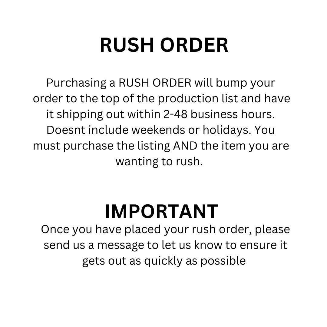 Rush Order - Etsy