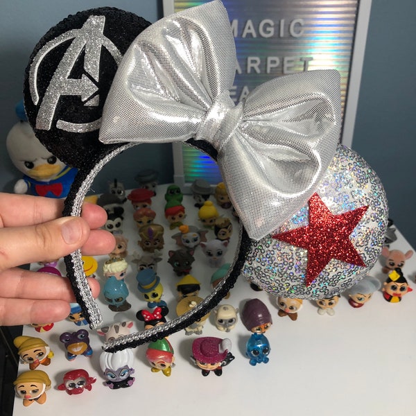 Winter Soldier inspired Mouse ears