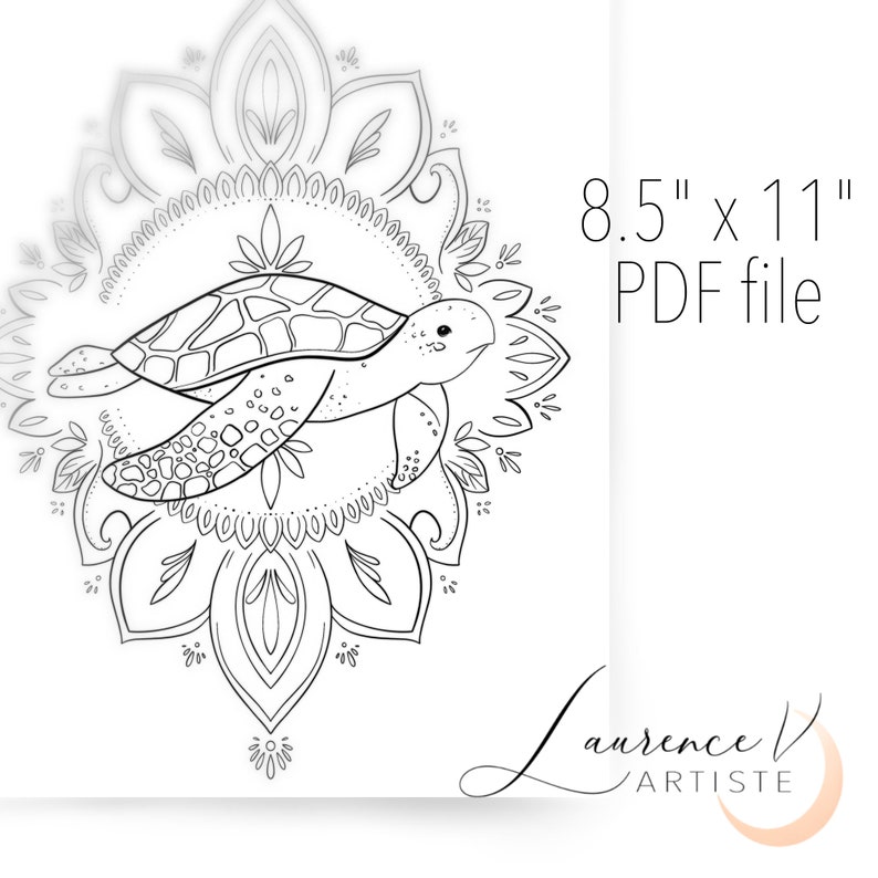 Printable Coloring Pages | Sea Shell Animal Mandala Theme | Coloring ...