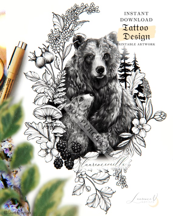 Mama Bear Tattoo Designs - ❤️ Онлайн блог о тату IdeasTattoo