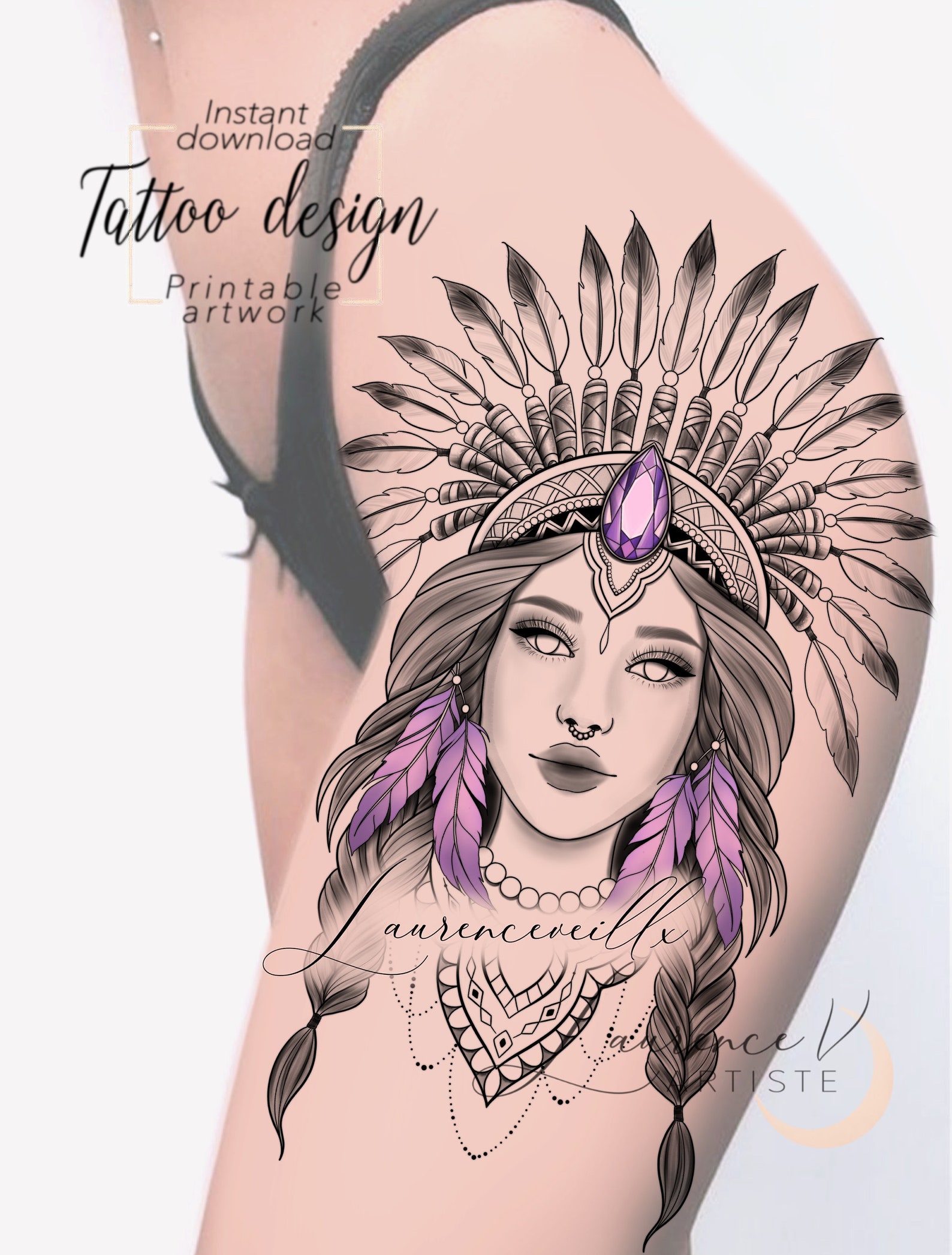 Printable Tattoo Design Instant Download Tattoo Design Etsy