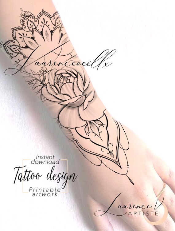 Printable Tattoo Design Instant Download Tattoo Design Etsy India