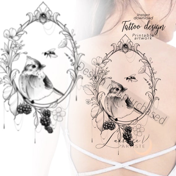 Black Bird Tattoo on Shoulder Blade - Best Tattoo Ideas Gallery