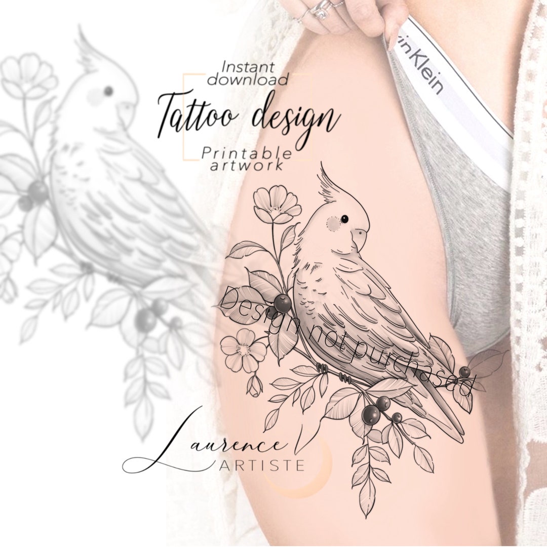 Bird Hip Tattoos For Men