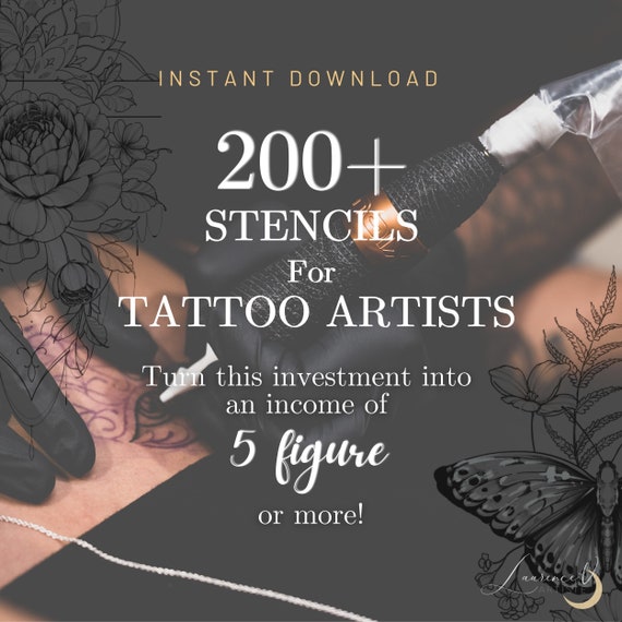 200 Tattoo Designs for Tattoo Artist Tattoo Stencil Ready - Etsy