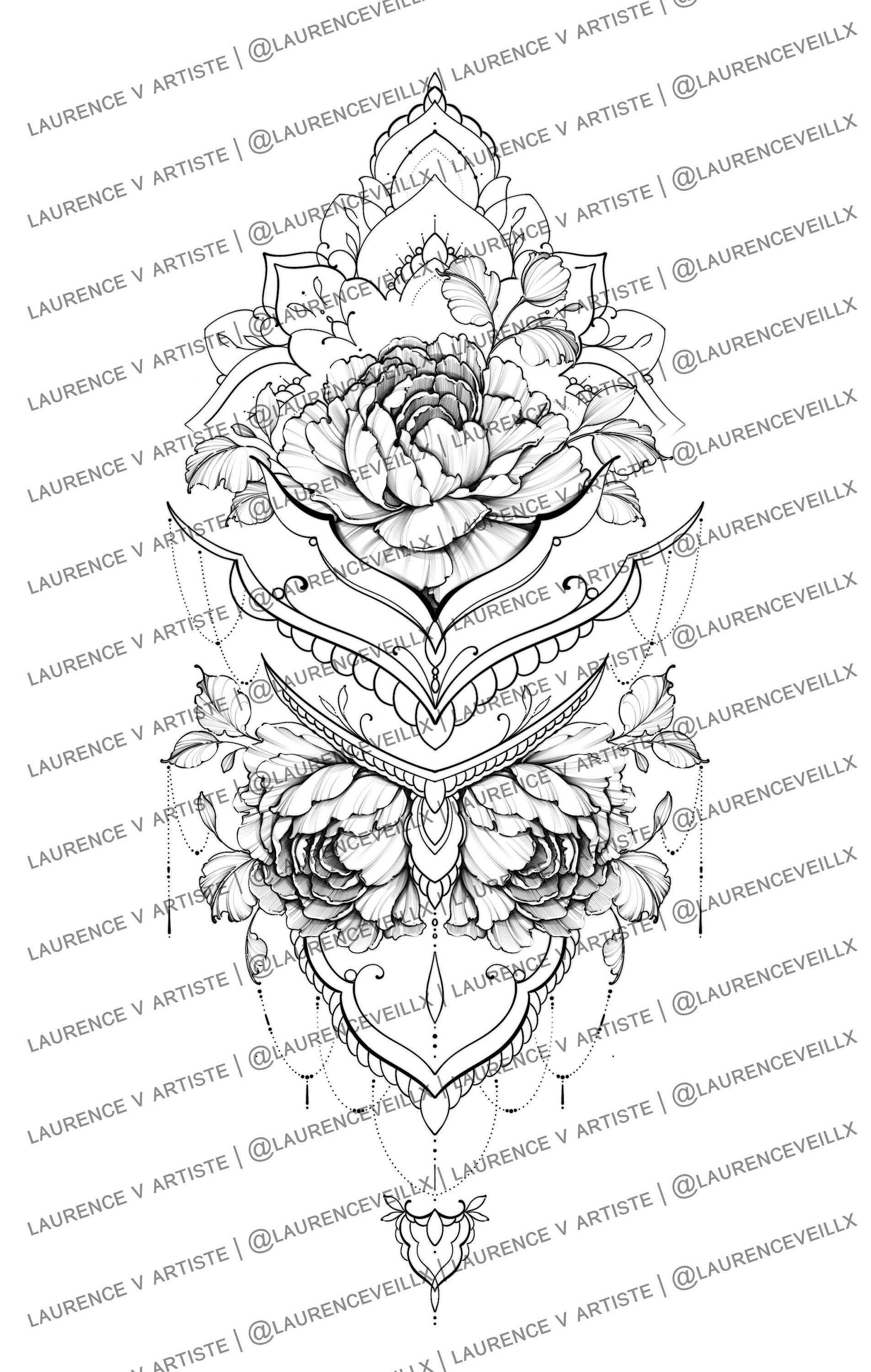 Outline Chinese Dragon Illustration for Tattoo Design Stock Vector -  Illustration of abstract, beautiful: 180770054