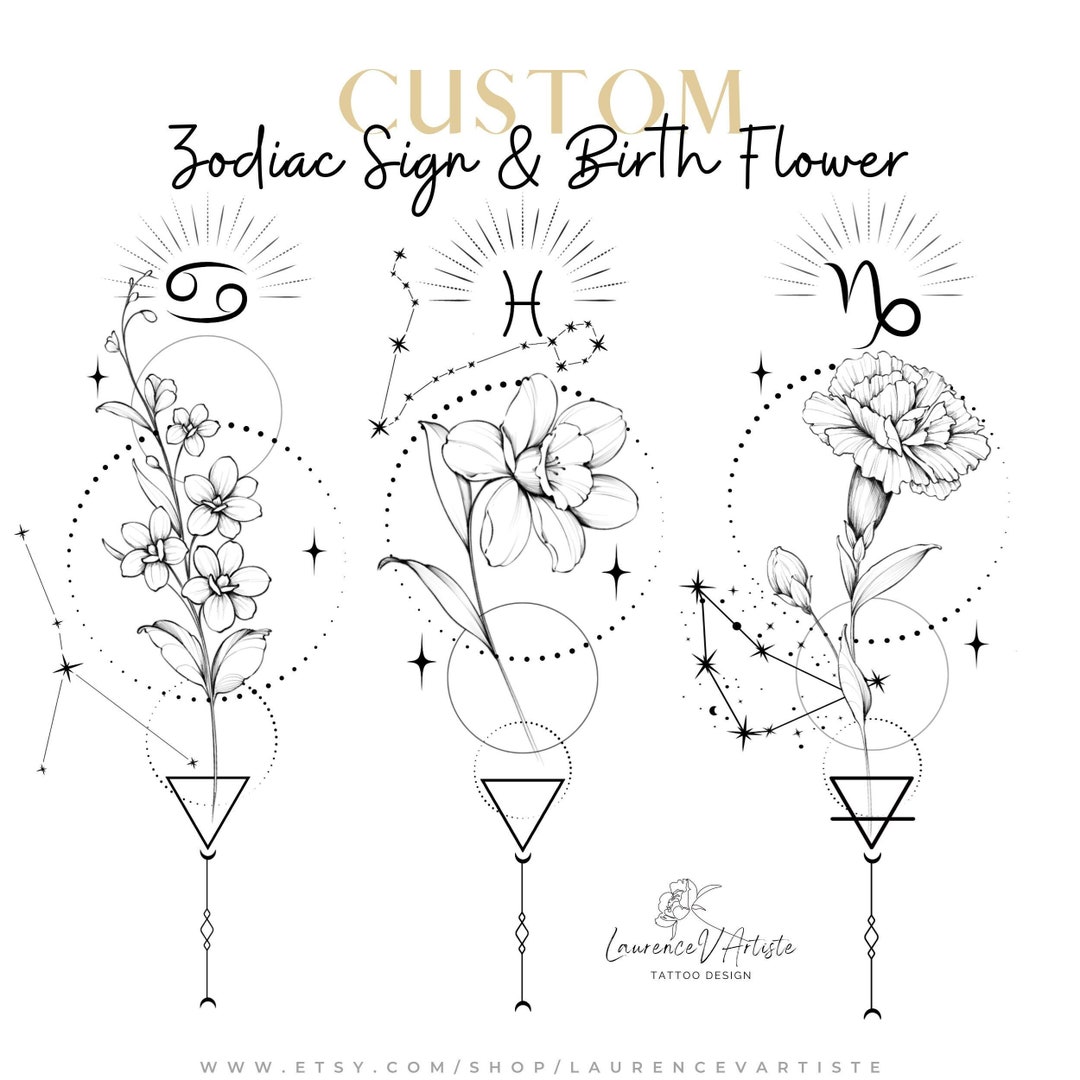 Family Zodiac Tattoos That Unite Signs