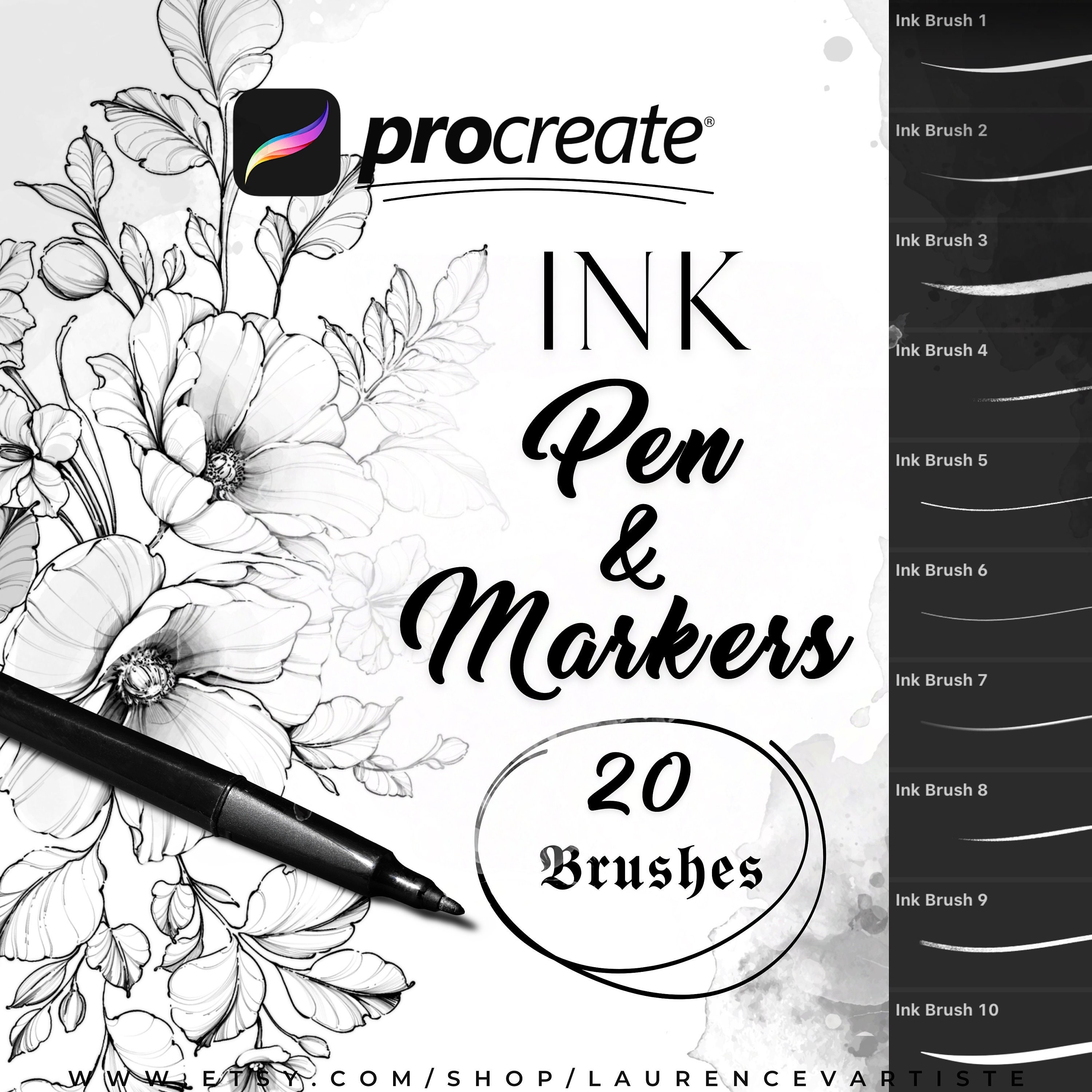 2pcs Fine Tip Inking Pens For Drawing Archival Waterproof Ink Pen 0.35mm