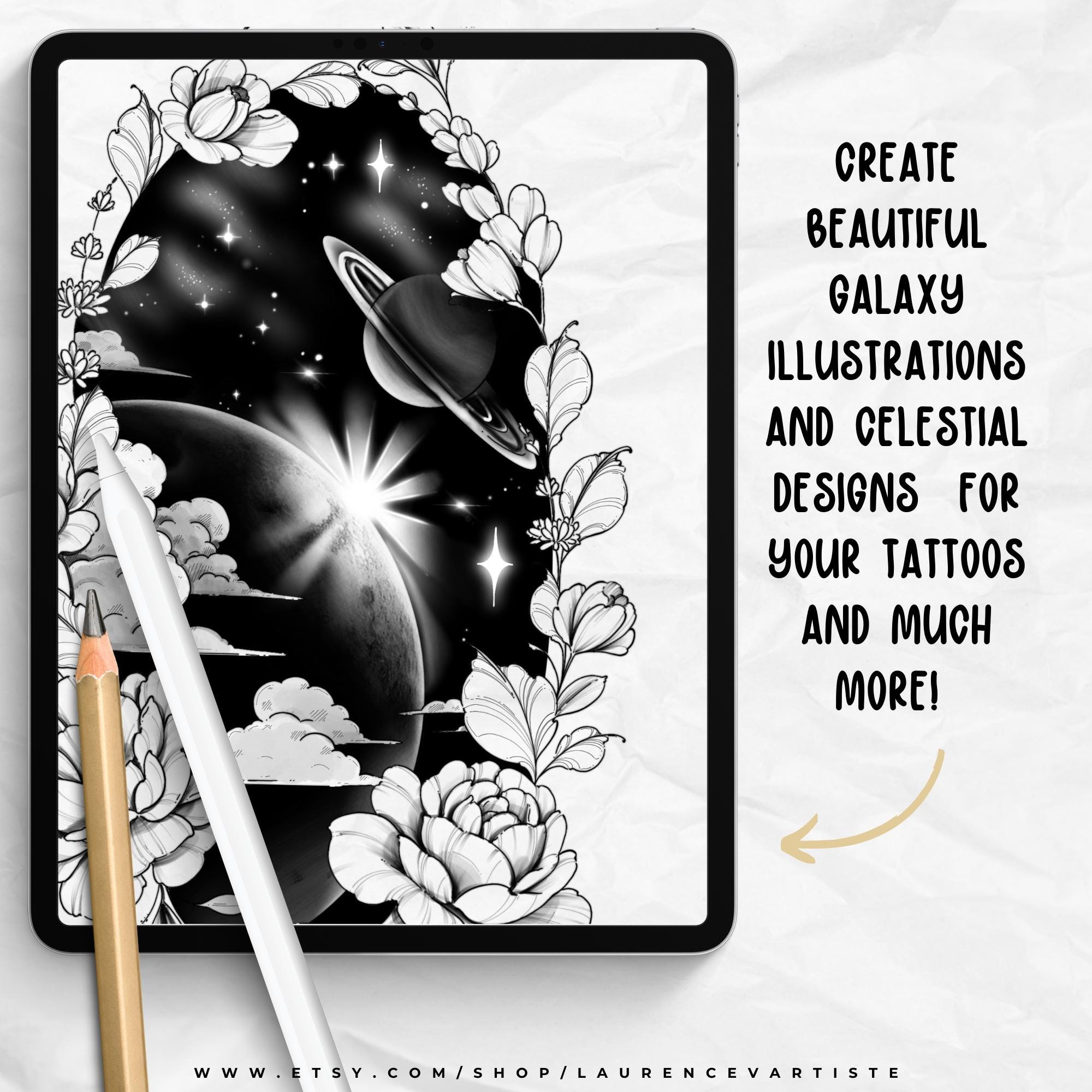 Procreate Brushes Stars Stamps PNG Files | Star Sparkle Celestial ...
