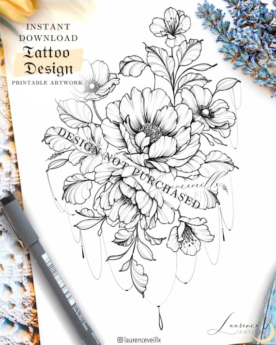 Printable Tattoo Design Instant Download Tattoo Design | Etsy