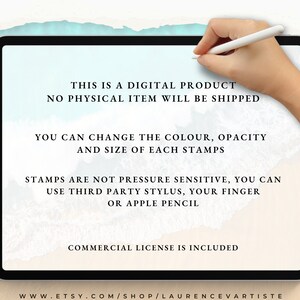 100 Procreate Stamps Tattoo Brushes Sea Ocean Animal Shell Fish Wave ...