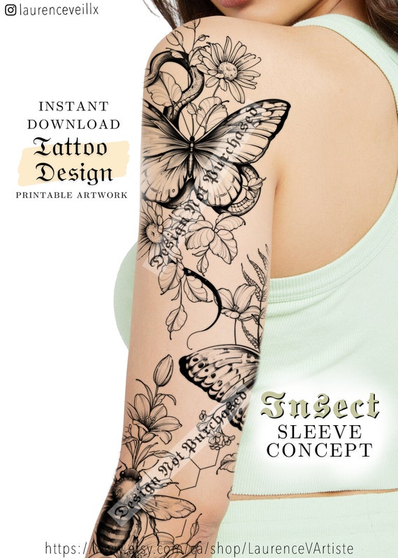 Amazon.com : CUTELIILI Halloween Sleeve Tattoo for Men and Women,12 Sheets  (L19“xW7”) Full Arm Temporary Tattoo for Adults,Waterproof Fake Japanese  Tattoos That Look Real and Last Long : Beauty & Personal Care