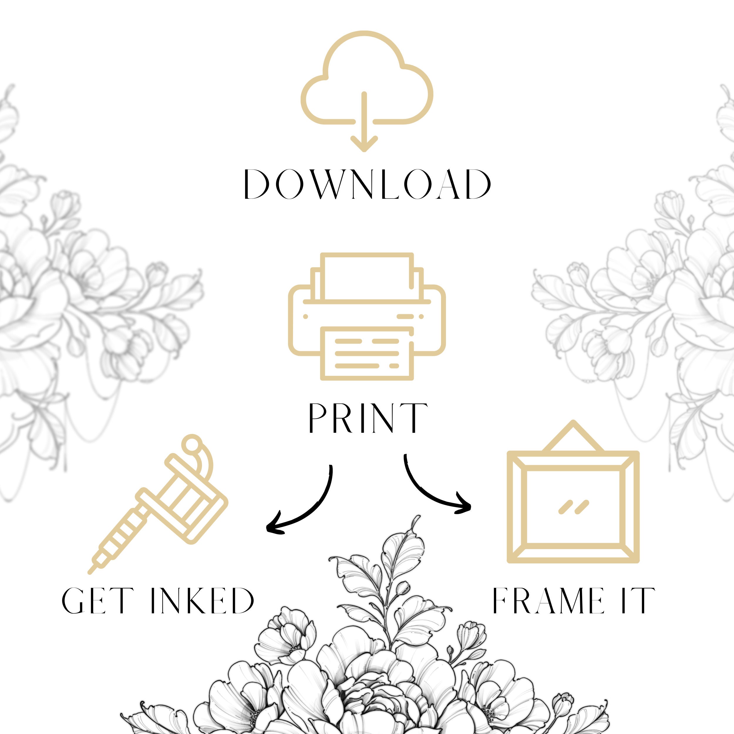 Printable Tattoo Design Instant Download Tattoo Design - Etsy