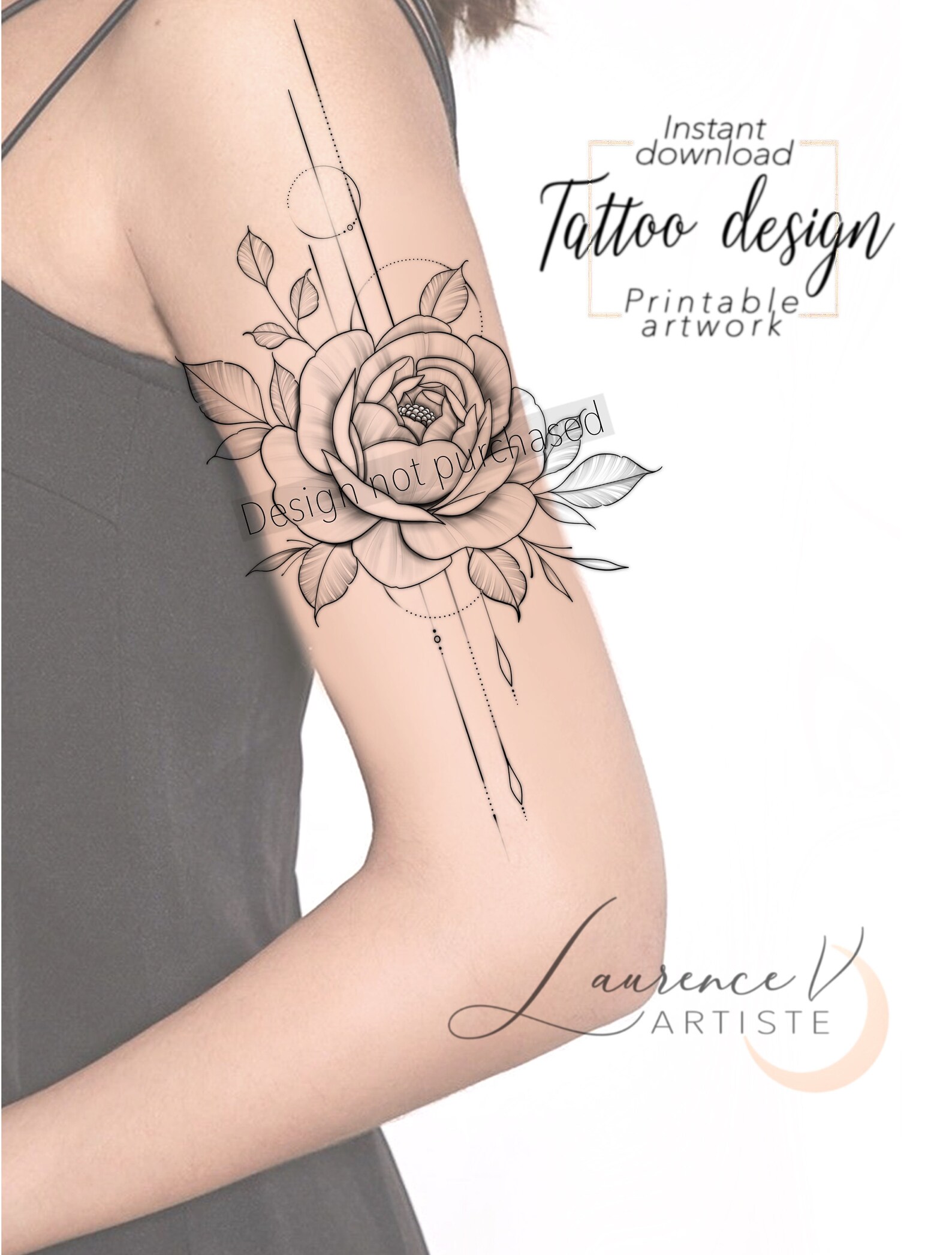 Printable Tattoo Design Instant Download Tattoo Design Etsy