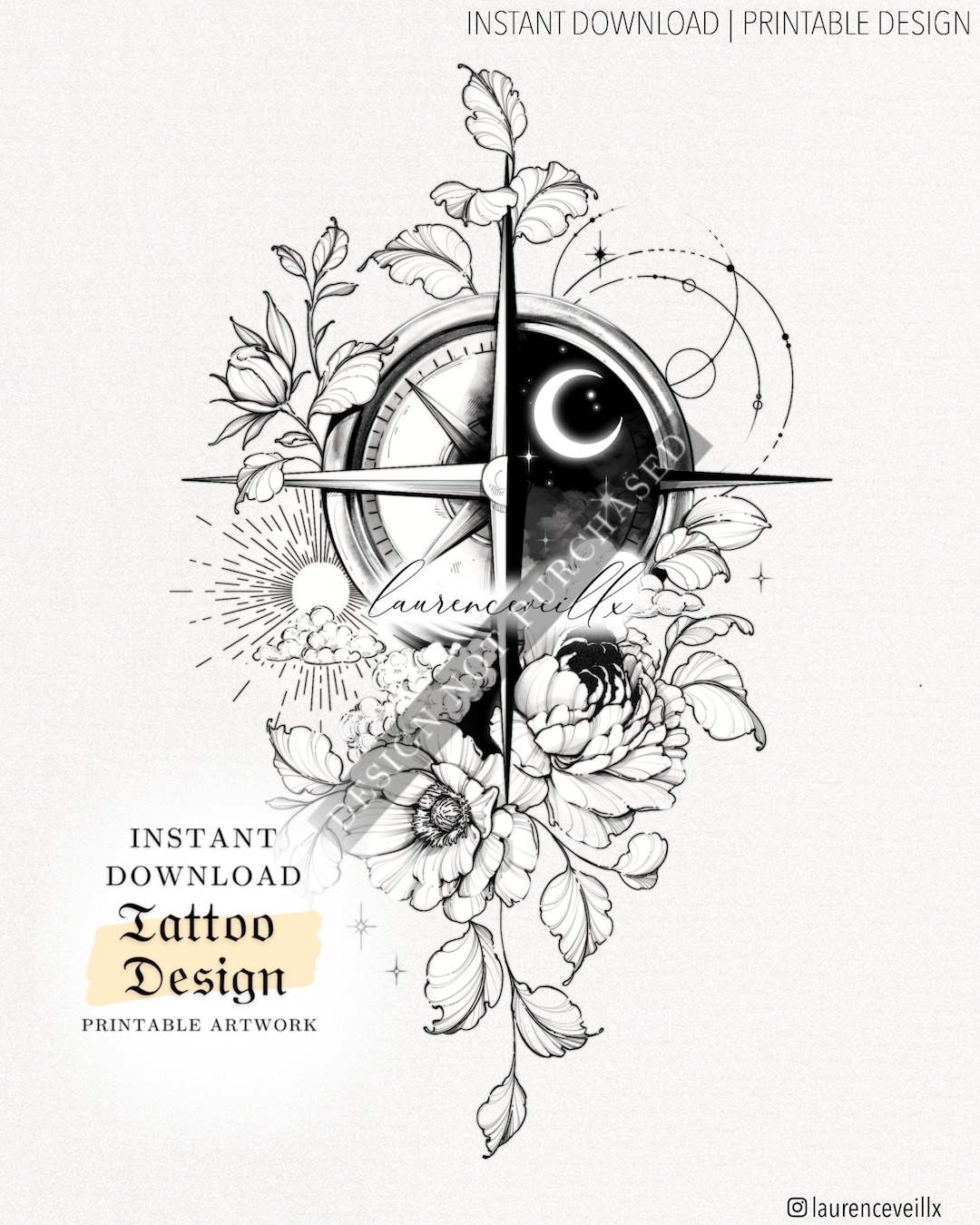 Top more than 80 compass tattoo design drawing latest  thtantai2