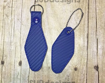 Hotel Stil adrette oval Snap Tab Design in der Stickrahmen Stickerei besticken Schlüsselanhänger Keyfob Schlüsselanhänger Vinyl klein groß Vintage Rohling Form