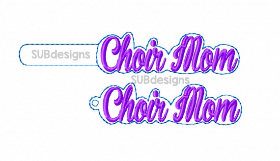Gør alt med min kraft dæk ægteskab Choir mom snap tab design in the hoop embroidery embroider | Etsy