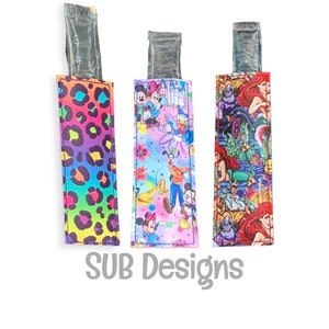 Embroidery Design Blank plain rectangle freeze pop holder popsicle in the hoop embroider icee icy bookmark ice pops cream fish tail mermaid