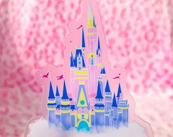 Disney Castle Sticker | Disney Parks Sticker | Clear Sticker | Magic Kingdom | VSCO Laptop Tumbler Sticker | Planner Phone Case Water Bottle
