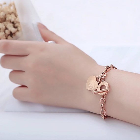 Knotted shop heart bracelet