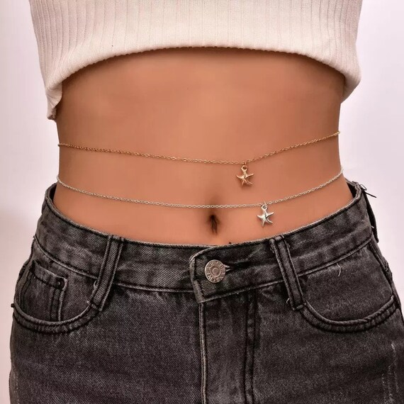 Belly Chain Dainty Starfish Belly Chain 