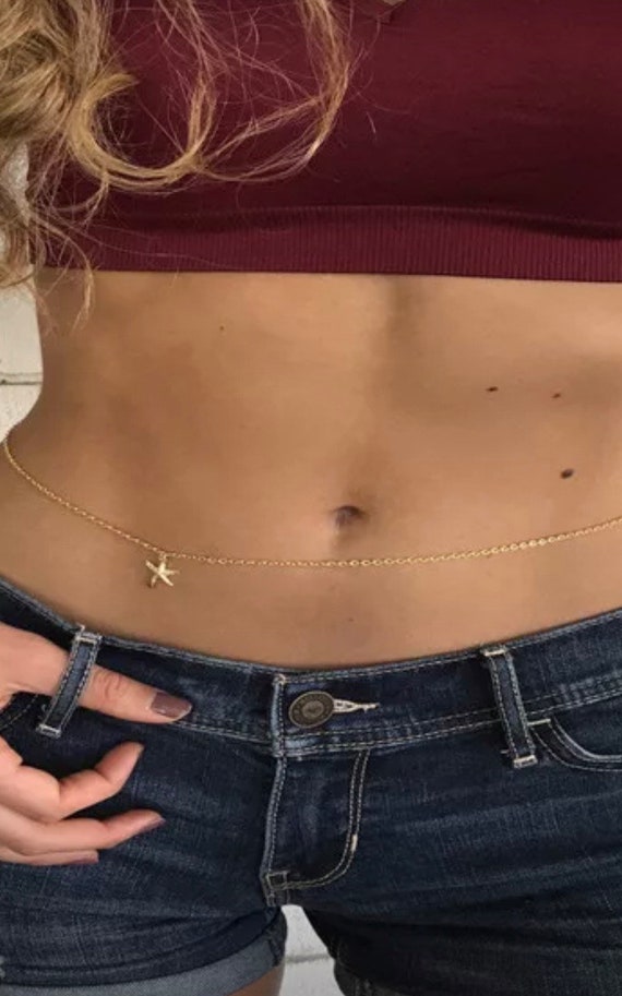 Buy Belly Chain Dainty Starfish Belly Chain Bikini Jewelry