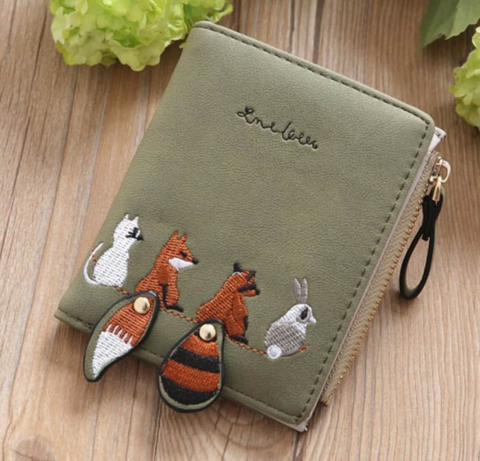 ANIMALS Wallet Womens Wallet Women's Purses faux Etsy