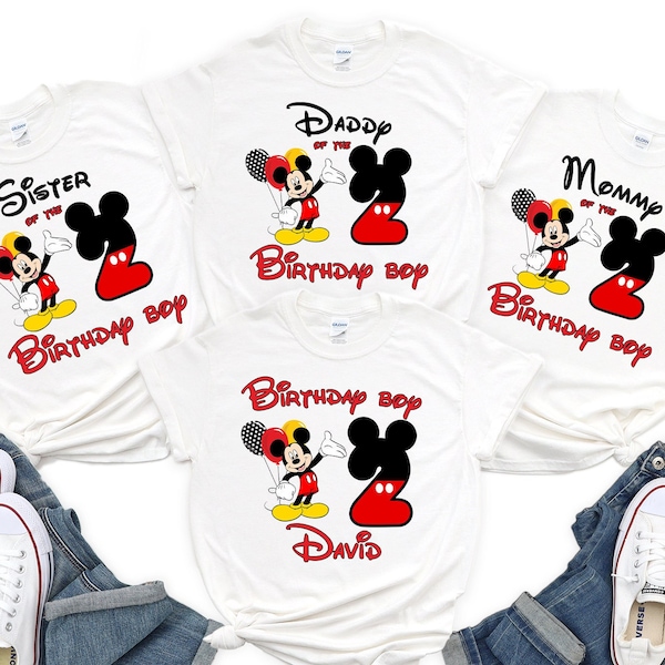 Mickey Birthday Family Shirts, Birthday Matching Family Shirts, Birthday Mickey Years, Birthday Disney Family Shirts, Disneyland shirt N189