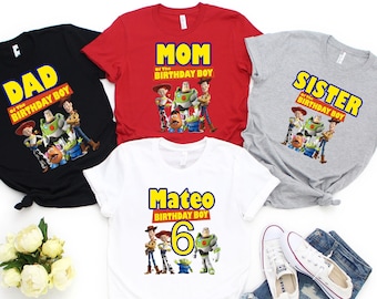 Toy Story Birthday Shirt: Woody & Buzz Personalized Family Tee